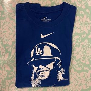 Nike men Dodgers Justin turner tee sz medium adult